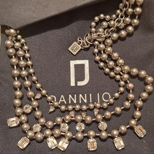 DANNIJO multiple strand necklace with stones